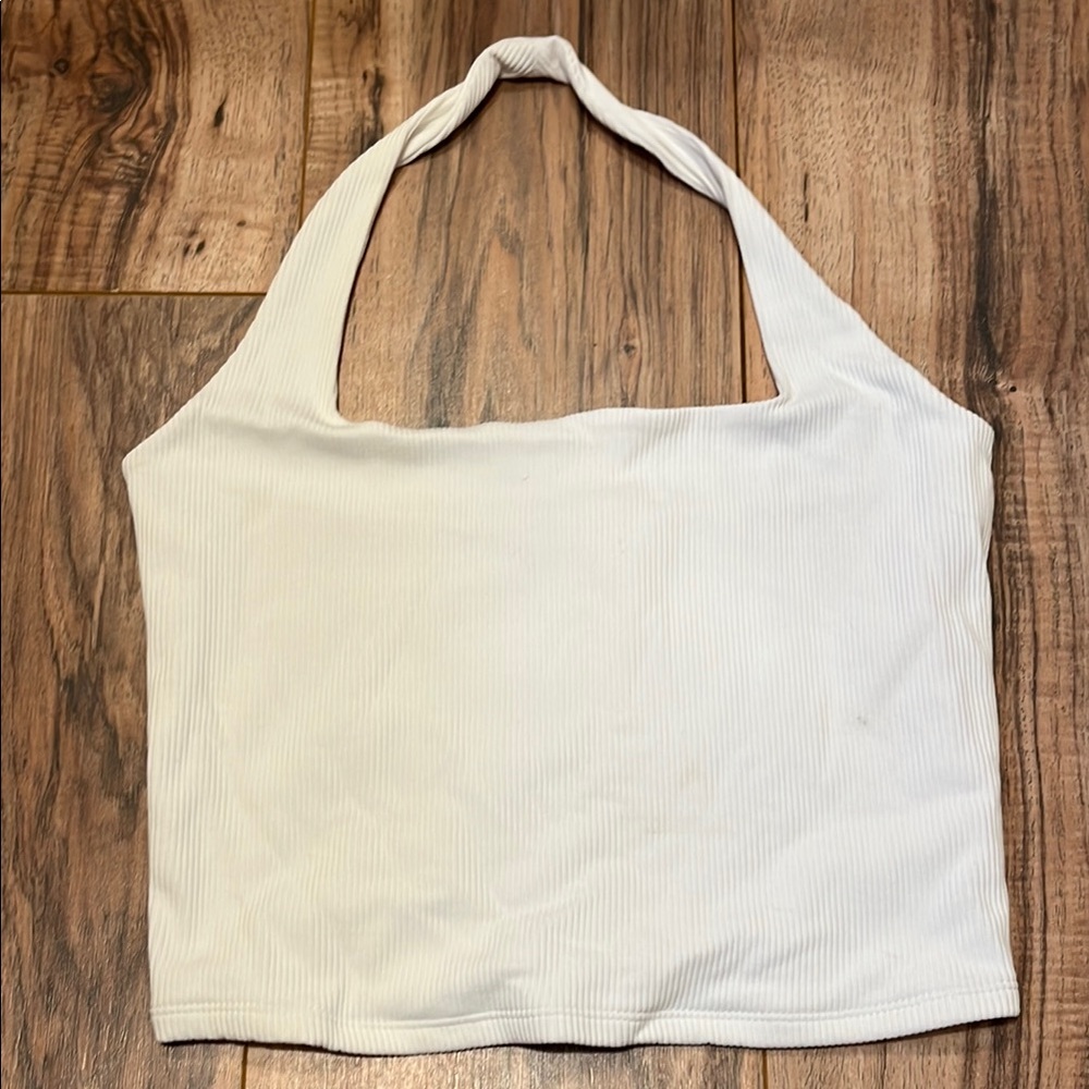 Abercrombie & Fitch White Halter Top